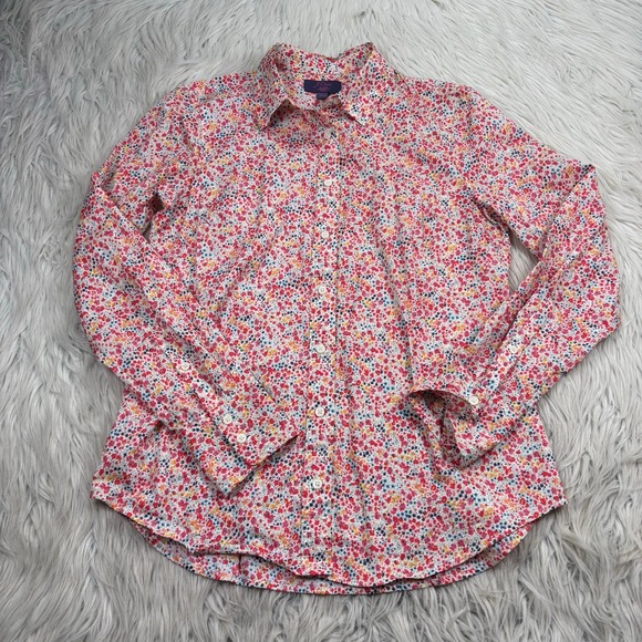 Liberty of London Tops - J.Crew Women's 4 Phoebe Floral Liberty of London Button Front Slim Perfect Shirt
